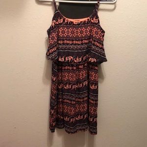 Elephant and Printed Dress